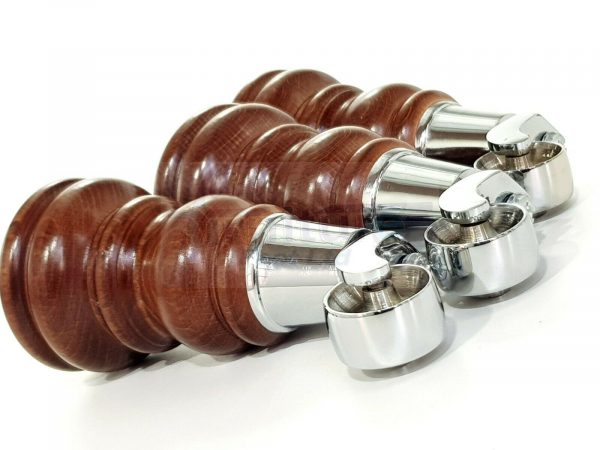 4 WOODEN FURNITURE LEGS M8 REPLACEMENT FEET WITH MULTIPLE CASTORS 165mm HIGH - Image 10