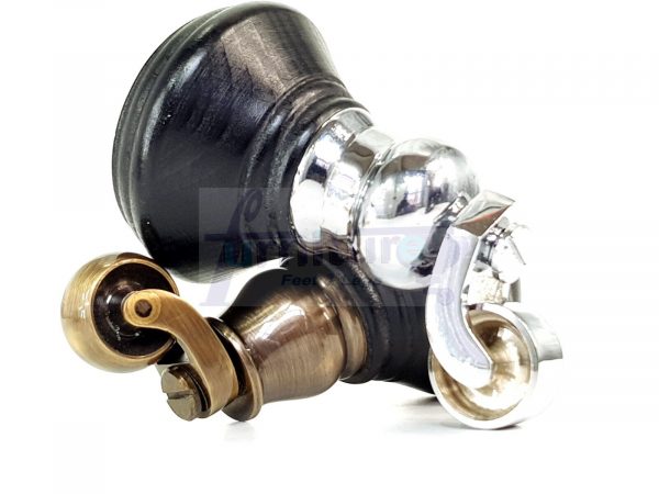 4 Wooden Furniture Sofa Legs M8(8mm) Replacment Chair Feet & Castors 120mm HIGH - Image 3