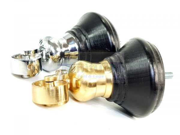 4 Wooden Furniture Sofa Legs M8(8mm) Replacment Chair Feet & Castors 120mm HIGH - Image 9