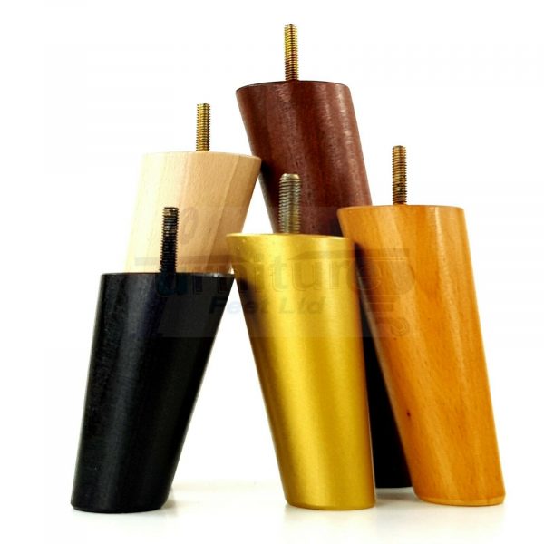 4x SOLID WOOD ANGLED SETTEE LEGS 230mm High FURNITURE REPLACEMENT FEET M8(8mm) - Image 11