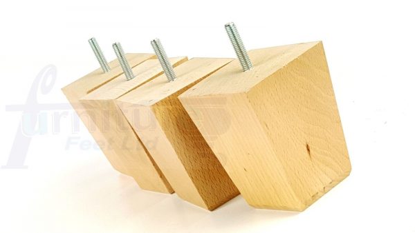 4x Sofa Furniture Legs Soild Wood Chair Feet M8 for Settees Footstool 100mm High - Image 7