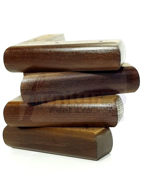 4x Solid Wood Brown Furniture Sofa Chair Settee Legs Replacement Feet 40mm High - Image 6