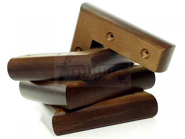 4x Solid Wood Brown Furniture Sofa Chair Settee Legs Replacement Feet 40mm High - Image 7