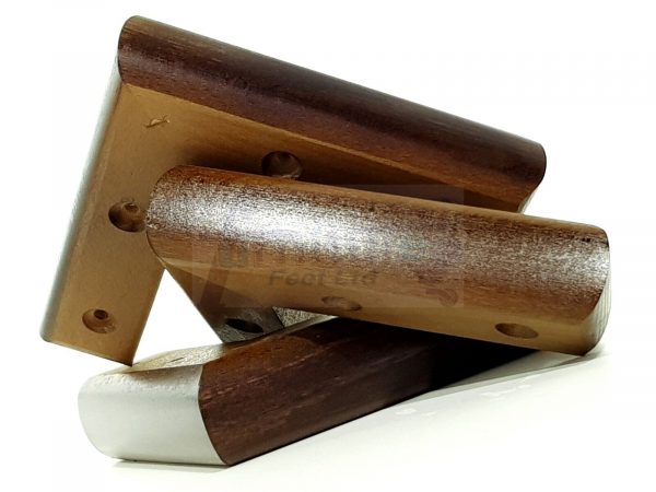 4x Solid Wood Brown Furniture Sofa Chair Settee Legs Replacement Feet 40mm High - Image 9