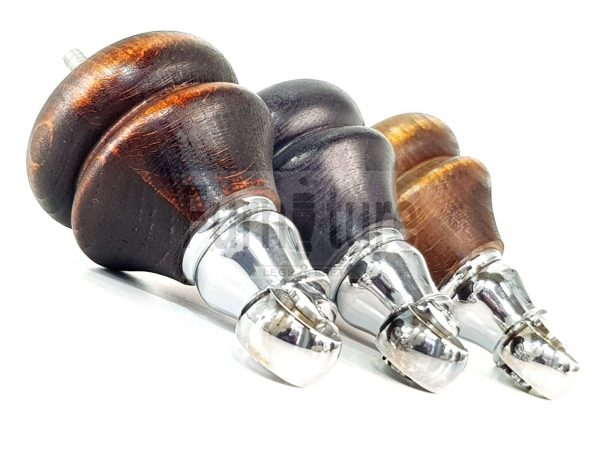 4x Solid Wood Castor Feet M8 Replacement Settee Chair Legs Footstools Sofa 140mm - Image 5
