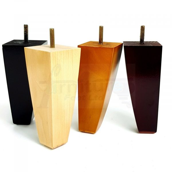 4x TAPERED WOODEN SOFA LEGS 150mm High CHAIR REPLACEMENT FURNITURE FEET M8(8mm) - Image 5