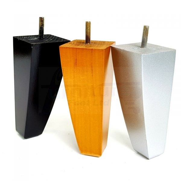 4x TAPERED WOODEN SOFA LEGS 150mm High CHAIR REPLACEMENT FURNITURE FEET M8(8mm) - Image 8