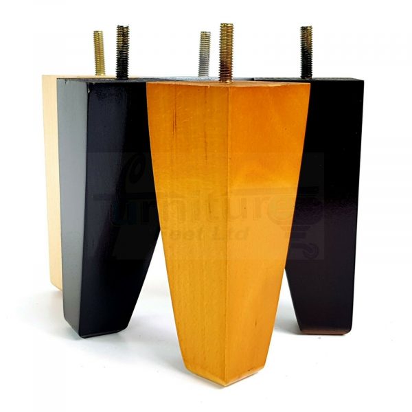 4x TAPERED WOODEN SOFA LEGS 150mm High CHAIR REPLACEMENT FURNITURE FEET M8(8mm) - Image 10