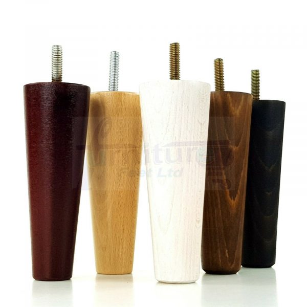 4x WOOD REPLACEMENT FURNITURE CHAIR LEGS M10(10mm) SOFA - SETTEE FEET 120mm HIGH - Image 5