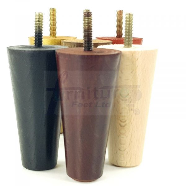 4x WOOD REPLACEMENT FURNITURE CHAIR LEGS M8(8mm) SOFA - SETTEE FEET 100mm HIGH - Image 6