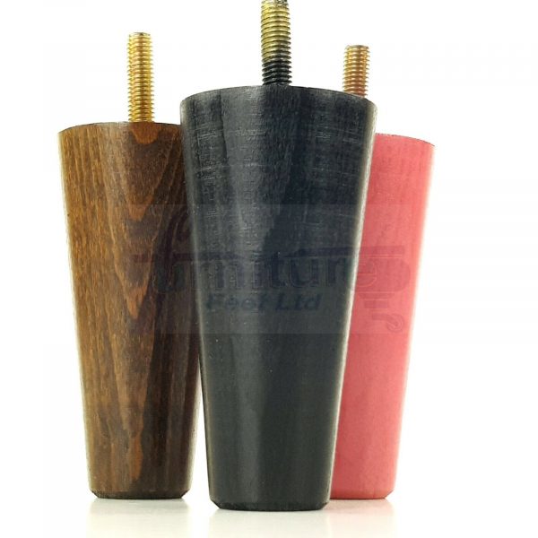 4x WOOD REPLACEMENT FURNITURE CHAIR LEGS M8(8mm) SOFA - SETTEE FEET 100mm HIGH - Image 9