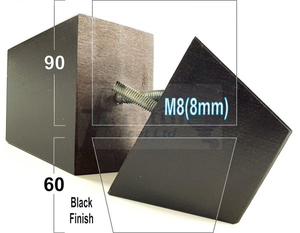 4 Square Wood Sofa Legs 60mm High Replacement Furniture Feet Chairs Cabinets M8 - Image 12