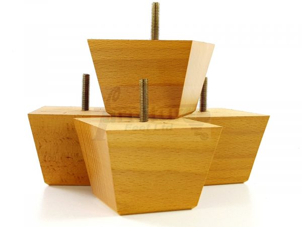 4 Square Wood Sofa Legs 60mm High Replacement Furniture Feet Chairs Cabinets M8 - Image 24