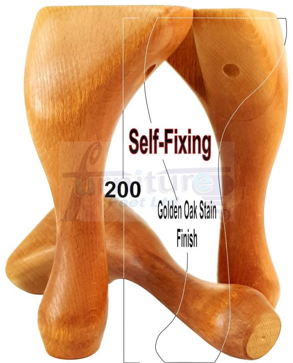 4 Wooden Traditional Queen Anne Furniture Legs 200mm Sofa Chair Beds (Self-Fix) - Image 33