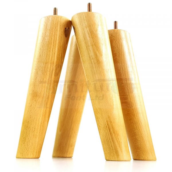 4x ANGLED WOODEN SETTEE LEGS 240mm High SOFA FURNITURE REPLACEMENT FEET M8(8mm) - Image 28