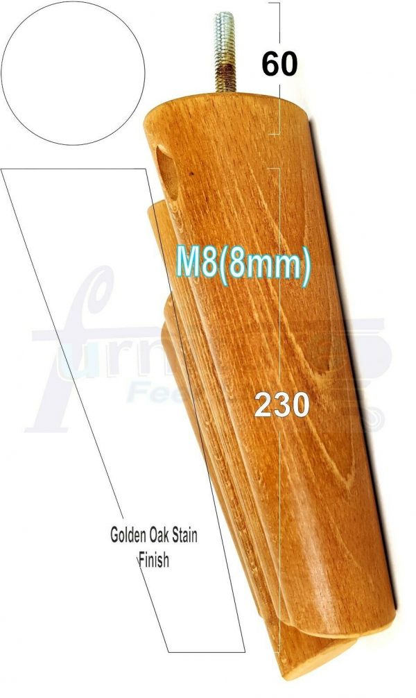 4x SOLID WOOD ANGLED SETTEE LEGS 230mm High FURNITURE REPLACEMENT FEET M8(8mm) - Image 22