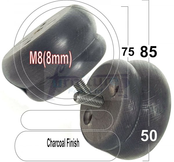 4x SOLID WOODEN FURNITURE LEGS M8(8mm) CHAIR REPLACEMENT BUN FEET 50mm HIGH - Image 39
