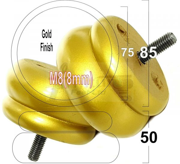 4x SOLID WOODEN FURNITURE LEGS M8(8mm) CHAIR REPLACEMENT BUN FEET 50mm HIGH - Image 20