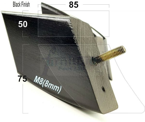4x TAPERED WOOD SETTEE LEGS 75mm High SOFA REPLACEMENT FURNITURE FEET M8(8mm) - Image 13