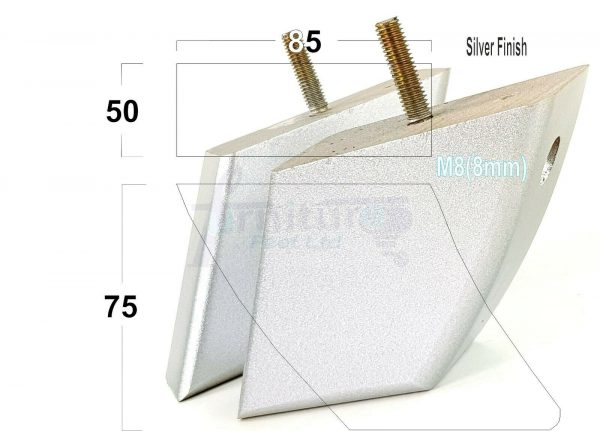 4x TAPERED WOOD SETTEE LEGS 75mm High SOFA REPLACEMENT FURNITURE FEET M8(8mm) - Image 26