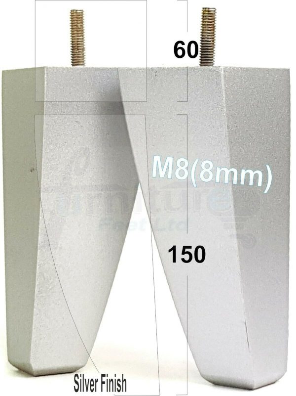 4x TAPERED WOODEN SOFA LEGS 150mm High CHAIR REPLACEMENT FURNITURE FEET M8(8mm) - Image 31