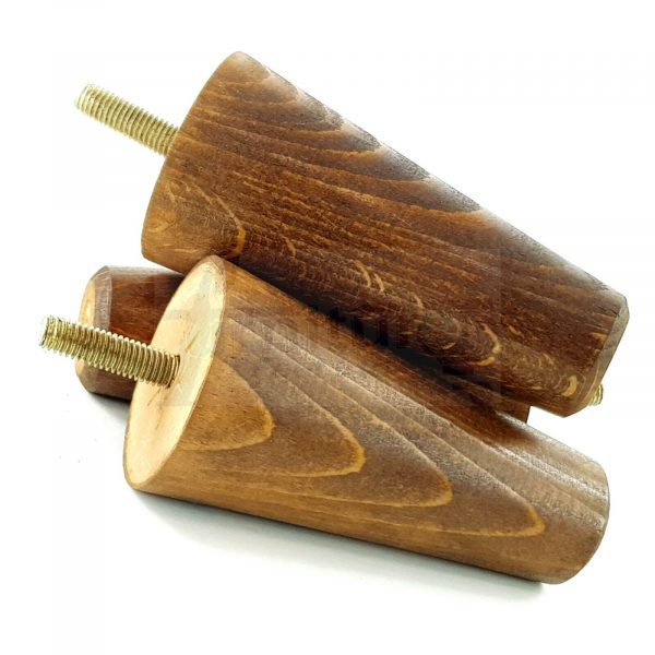 4x WOOD REPLACEMENT FURNITURE CHAIR LEGS M8(8mm) SOFA - SETTEE FEET 100mm HIGH - Image 20