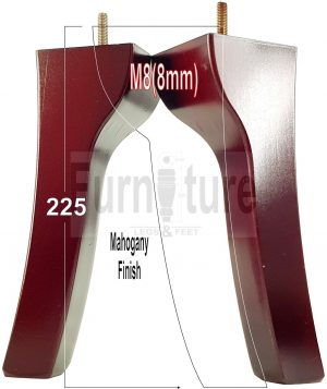 4 Replacement Legs Solid Wood Settee Furniture Feet 225mm High Sofa Chair Bed M8