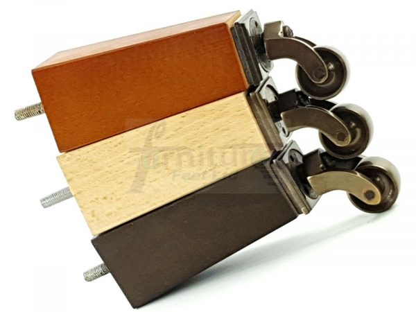 4x ANTIQUE CASTOR LEGS 175mm High CHAIR REPLACEMENT SOFA FURNITURE FEET M8(8mm) - Image 9