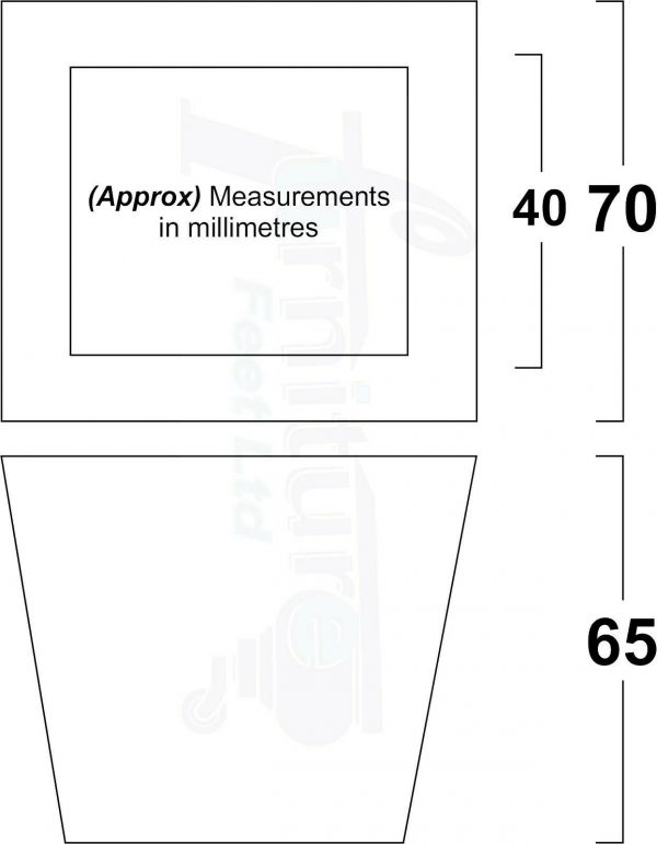 4x BLOCK WOOD LEGS 65mm High CHAIR REPLACEMENT FURNITURE SOFA FEET (PRE-DRILLED) - Image 3