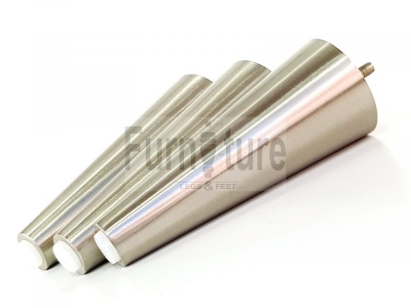 4x Metal Chrome Furniture Settee Legs Cabinet Sofa Feet 180mm High Chair Beds M8 - Image 7