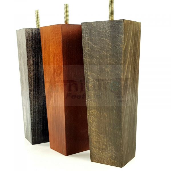 4x REPLACEMENT BLOCK WOODEN FURNITURE SOFA LEGS M8(8mm) CHAIR FEET 200mm HIGH - Image 10