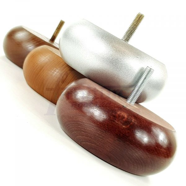 4x REPLACEMENT WOOD FURNITURE SOFA LEGS M10(10mm) CHAIR - SETTEE FEET 40mm HIGH - Image 7
