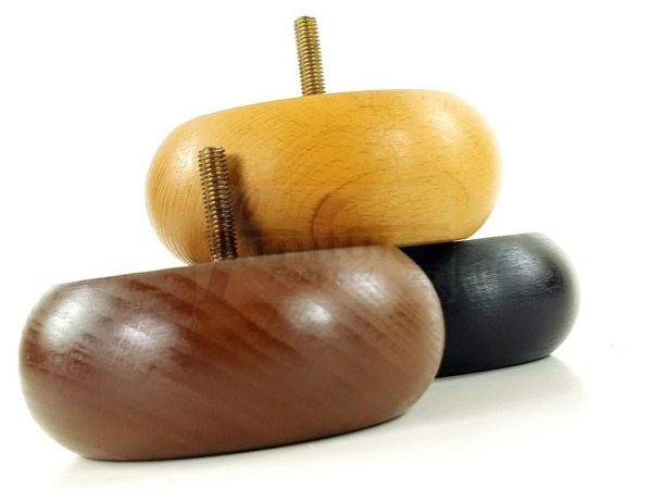 4x REPLACEMENT WOOD FURNITURE SOFA LEGS M10(10mm) CHAIR - SETTEE FEET 40mm HIGH - Image 10