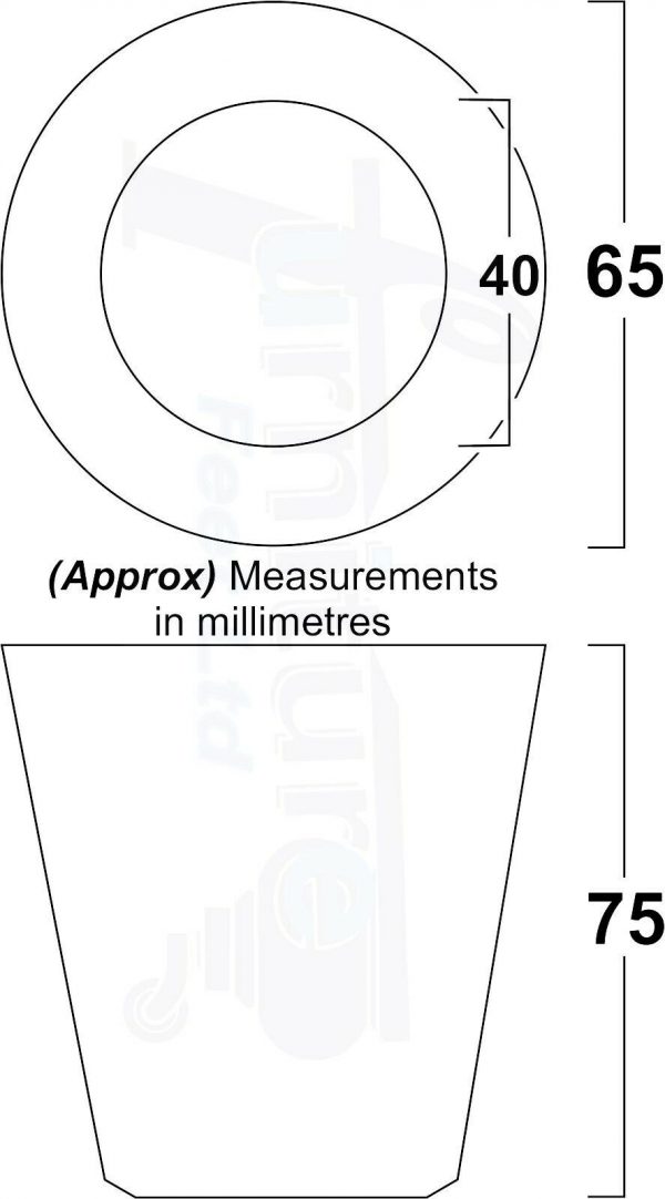 4x SOLID WOODEN SOFA LEGS 75mm High CHAIR FURNITURE REPLACEMENT FEET M8(8mm) - Image 3