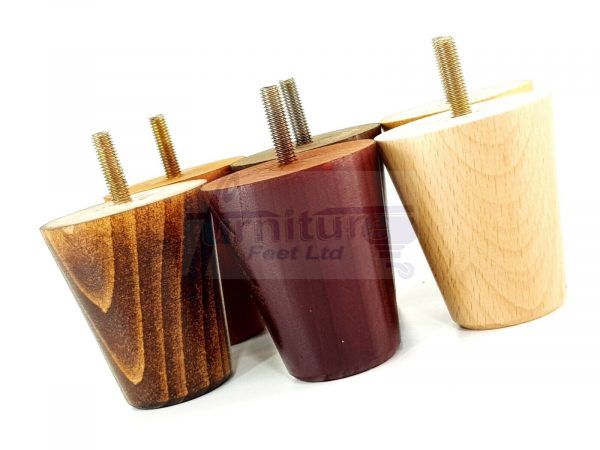 4x SOLID WOODEN SOFA LEGS 75mm High CHAIR FURNITURE REPLACEMENT FEET M8(8mm) - Image 7