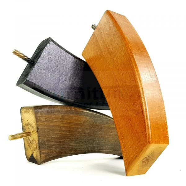 4x TAPERED WOOD SETTEE LEGS 215mm High SOFA REPLACEMENT FURNITURE FEET M8(8mm) - Image 4
