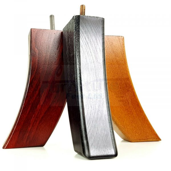 4x TAPERED WOOD SETTEE LEGS 215mm High SOFA REPLACEMENT FURNITURE FEET M8(8mm) - Image 6