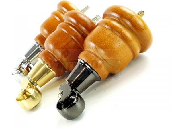4x TURNED WOODEN CASTOR LEGS 165mm High CHAIR REPLACEMENT FURNITURE FEET M8(8mm) - Image 11