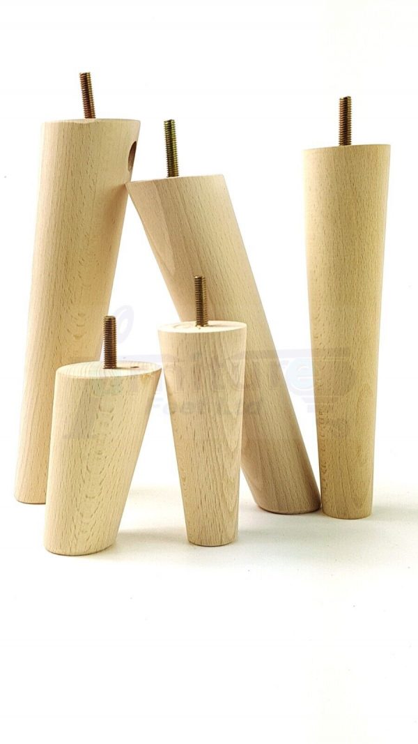 4x Turned Wood Furniture Settee Leg M8 Replacement Feet Chairs Stools Sofa 100mm - Image 11