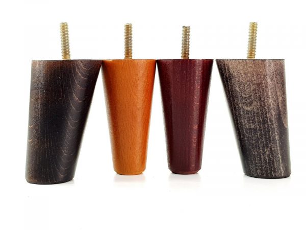 4x Turned Wood Furniture Settee Leg M8 Replacement Feet Chairs Stools Sofa 100mm - Image 4