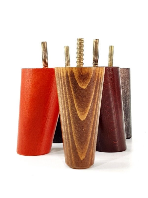 4x Turned Wood Furniture Settee Leg M8 Replacement Feet Chairs Stools Sofa 100mm - Image 6