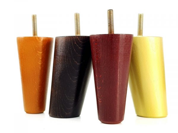 4x Turned Wood Furniture Settee Leg M8 Replacement Feet Chairs Stools Sofa 100mm - Image 8