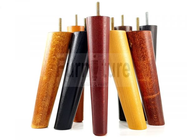 4x Turned Wood Furniture Settee Leg M8 Replacement Feet Chairs Stools Sofa 240mm - Image 4