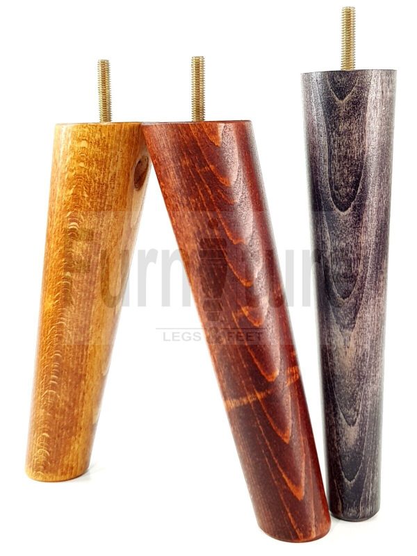 4x Turned Wood Furniture Settee Leg M8 Replacement Feet Chairs Stools Sofa 240mm - Image 7