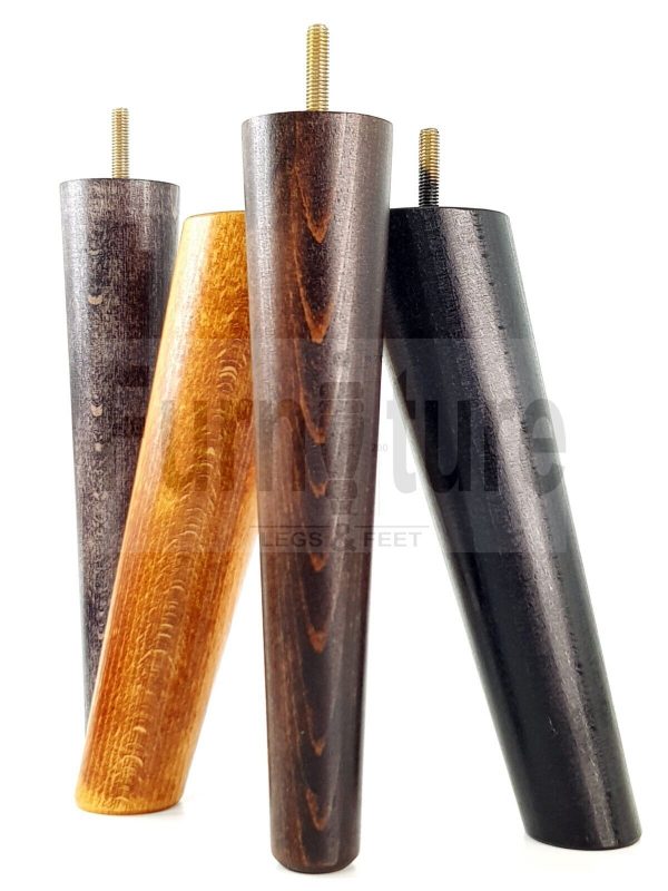 4x Turned Wood Furniture Settee Leg M8 Replacement Feet Chairs Stools Sofa 240mm - Image 9
