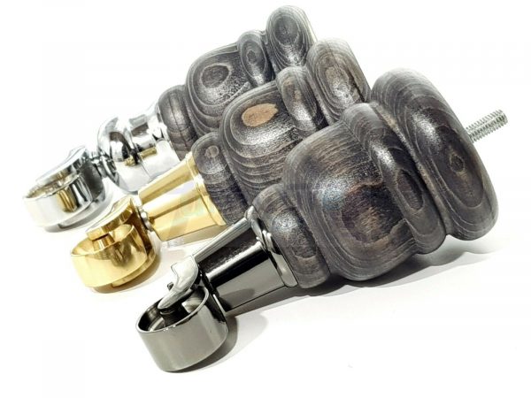 4x WOOD FURNITURE SOFA LEGS M8(8mm) REPLACEMENT CHAIR WITH CASTORS 165mm HIGH - Image 4