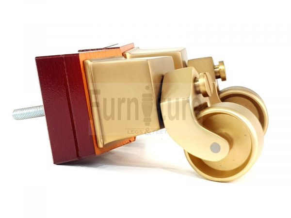 4x Wood Furniture Sofa Legs M8 Replacement Chair, Settee Feet & Castors 117mm - Image 6