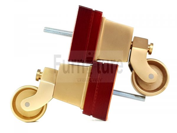 4x Wood Furniture Sofa Legs M8 Replacement Chair, Settee Feet & Castors 117mm - Image 7