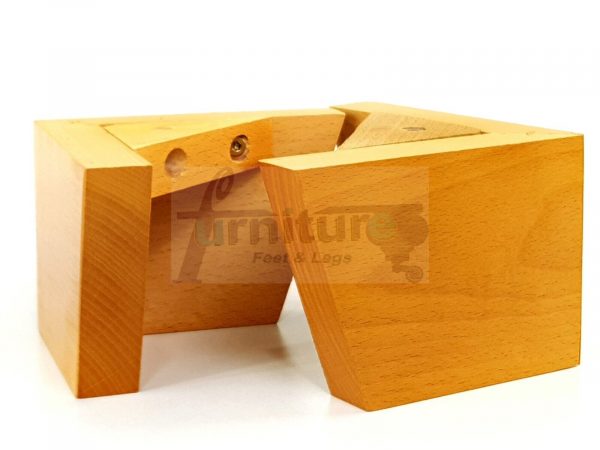 4x Corner Wood Furniture Legs 95mm High Chair Sofa Replacement Feet Screw Fit - Image 24