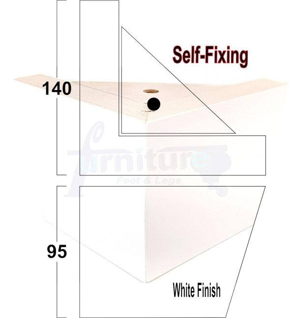 4x Corner Wood Furniture Legs 95mm High Chair Sofa Replacement Feet Screw Fit - Image 27